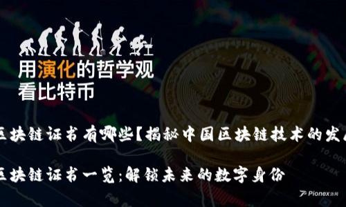 国家认证的区块链证书有哪些？揭秘中国区块链技术的发展与认证标准

国家认证的区块链证书一览：解锁未来的数字身份